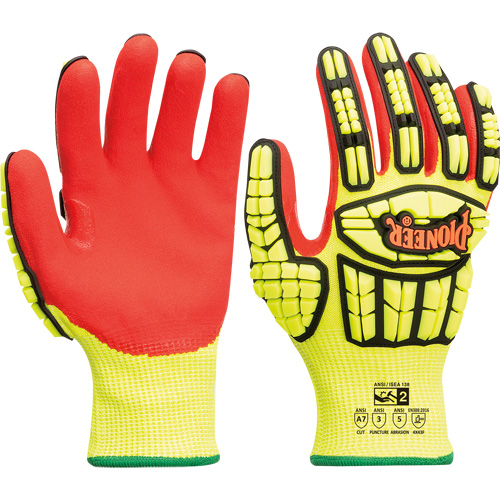 Cut and Impact-Resistant Gloves, Small, Synthetic Palm, Knit Wrist Cuff Les Fournitures Industrielles Méga