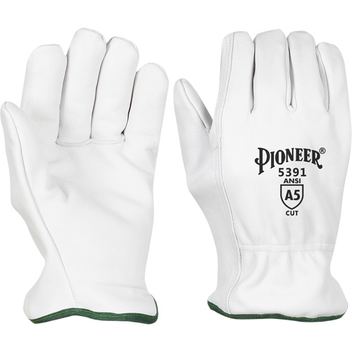 Cut-Resistant Driver's Gloves, Small, Grain Goatskin Palm Les Fournitures Industrielles Méga