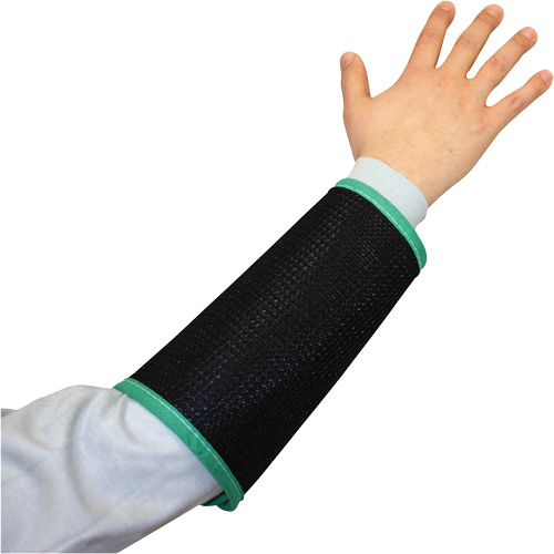 Kut Gard&reg; 2-Ply Cane Mesh Sleeve, Nylon, 9", ASTM ANSI Level A4, Black Les Fournitures Industrielles Méga