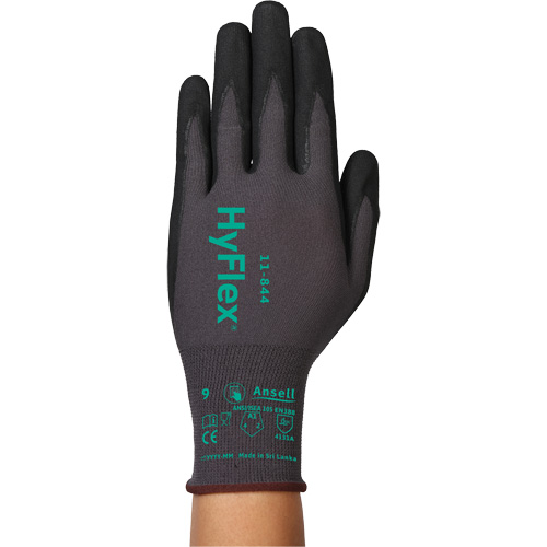 Gants Hyflex 11-844, 2T-petit/5, Calibre 15, Rev&ecirc;tement Mousse de nitrile, ASTM ANSI niveau A1/EN 388 niveau 1/EN 388 niveau A Les Fournitures Industrielles Méga