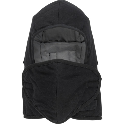 Doublure matelass&eacute;e ignifug&eacute;e Pioneer 766A pour casque de s&eacute;curit&eacute; avec embout buccal amovible, Noir/Gris, Coton/FR-Tech/Modacrylique/Nylon Les Fournitures Industrielles Méga