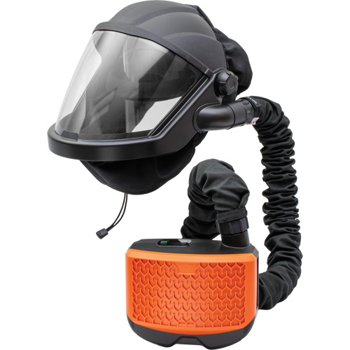 Ensemble de respirateur &agrave; purificateur d'air motoris&eacute; avec ventilateur PEAKAIR MAXSHIELD, Respirateur &agrave; masque, Pile Lithium-ion Les Fournitures Industrielles Méga