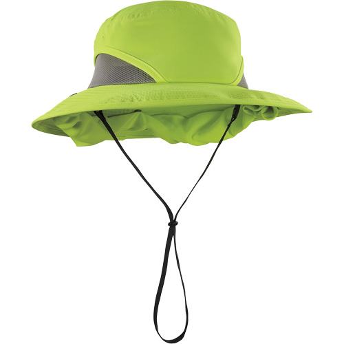 Chapeau de garde forestier 8934 Chill-Its avec prot&egrave;ge-nuque, grand/tr&egrave;s-grand, Lime haute visibilit&eacute; Les Fournitures Industrielles Méga