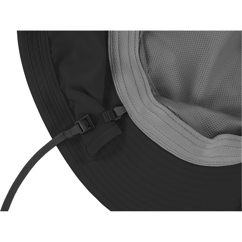 Chapeau de garde forestier 8934 Chill-Its avec prot&egrave;ge-nuque, grand/ T-grand, Noir Les Fournitures Industrielles Méga
