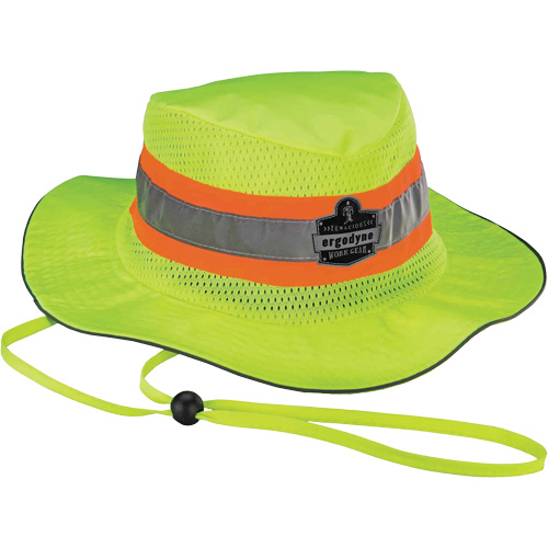Chapeau de soleil de garde forestier de refroidissement en microfibre Chill-Its 8935MF , petite/moyenne, Lime haute visibilit&eacute; Les Fournitures Industrielles Méga