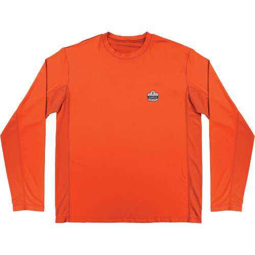 Chemise de refroidissement &agrave; manches longues avec protection solaire et UV Chill-Its 6689, Orange, Petit Les Fournitures Industrielles Méga