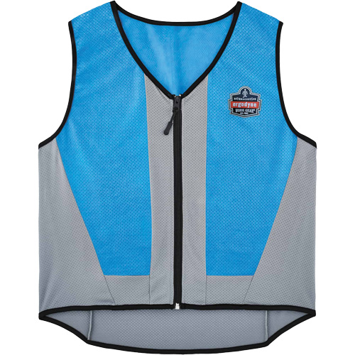 Veste de refroidissement &eacute;vaporatif Chill-Its 6667 avec fermeture &agrave; glissi&egrave;re, 4T-Grand, Bleu Les Fournitures Industrielles Méga