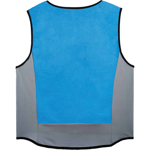 Veste de refroidissement &eacute;vaporatif Chill-Its 6667 avec fermeture &agrave; glissi&egrave;re, 4T-Grand, Bleu Les Fournitures Industrielles Méga
