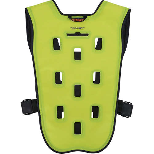 Veste de refroidissement &eacute;vaporatif Chill-Its 6685 avec fermeture &agrave; glissi&egrave;re, 2T-grand/3T-grand, Jaune lime haute visibilit&eacute; Les Fournitures Industrielles Méga