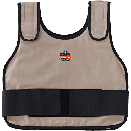 Veste de refroidissement &agrave; changement de phase standard avec sachets de recharge Chill-Its 6230, Petit/Moyen, Khaki Les Fournitures Industrielles Méga