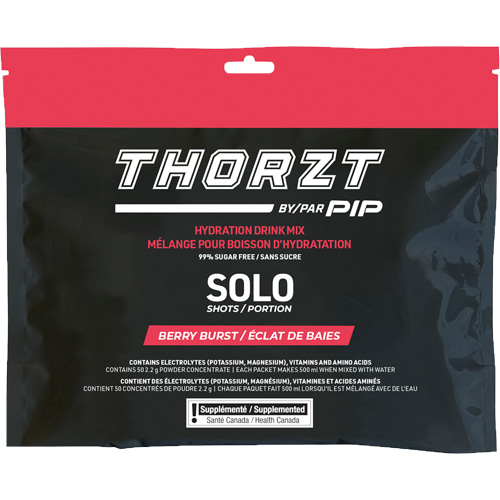 THORZT Sugar-Free Solo Shot Hydration Drink Mix, Single Serve, Berry Burst Les Fournitures Industrielles Méga