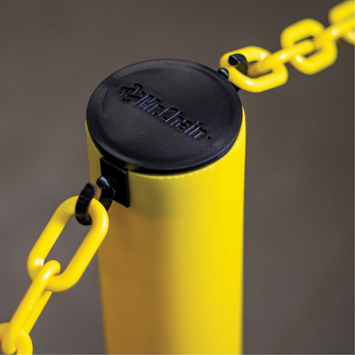 Industrial Stanchion, 37" High, Yellow Les Fournitures Industrielles Méga