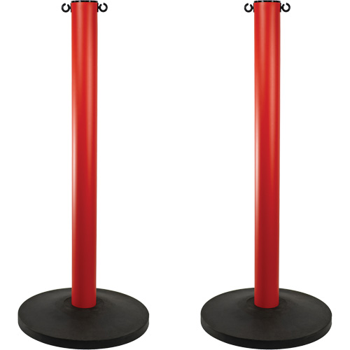 Montant industriel, Hauteur de 37", Rouge Les Fournitures Industrielles Méga
