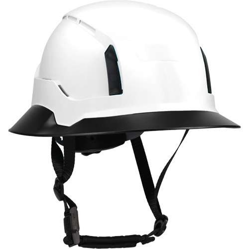 Wide Clip-On Full Brim for RZRBack Climbing Helmet, White Les Fournitures Industrielles Méga
