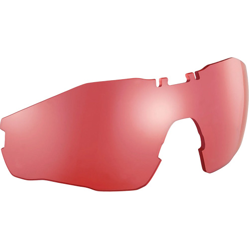 Lentille de rechange pour lunettes de s&eacute;curit&eacute; MY6, Antibu&eacute;e/Anti-&eacute;gratignures, SCT-Vermillion, MY6 Les Fournitures Industrielles Méga