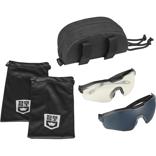 MY6 Safety Glasse Eyeshield Kit, Clear/Smoke Lens, Anti-Fog/Anti-Scratch, ANSI Z87+ Les Fournitures Industrielles Méga