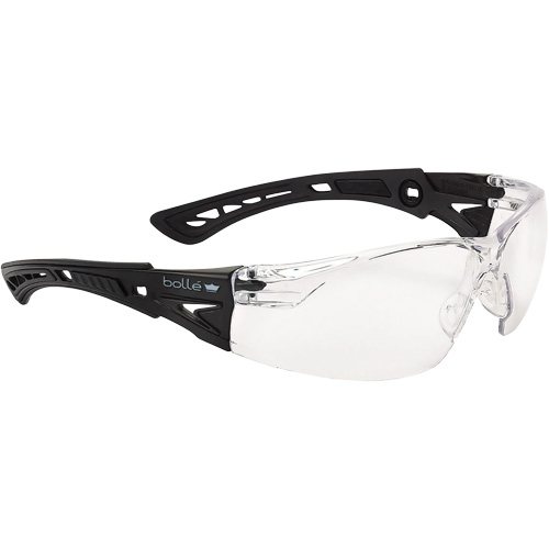 Rush+ Small BSSI Safety Glasses, Clear Lens, Anti-Fog/Anti-Scratch, ANSI Z87+ Les Fournitures Industrielles Méga