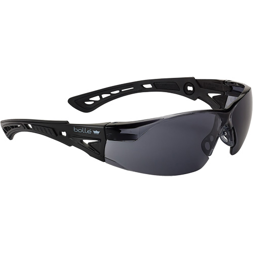Rush+ Small BSSI Safety Glasses, Smoke/Grey Lens, Anti-Fog/Anti-Scratch, ANSI Z87+ Les Fournitures Industrielles Méga