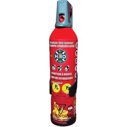 Extincteur Hero 911 sans PFAS, ACK, Capacit&eacute; 750 ml Les Fournitures Industrielles Méga