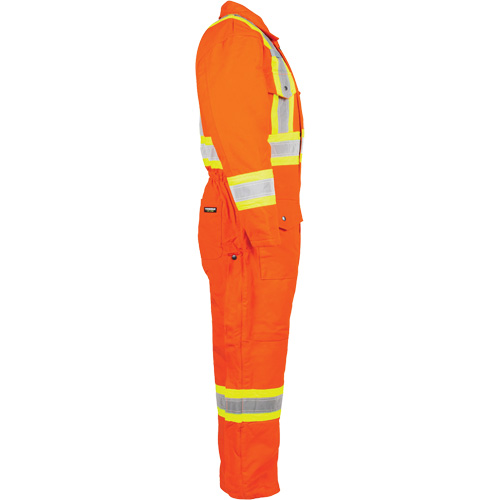 High-Visibility Lined Canvas Overalls, 2X-Large, High Visibility Orange Les Fournitures Industrielles Méga