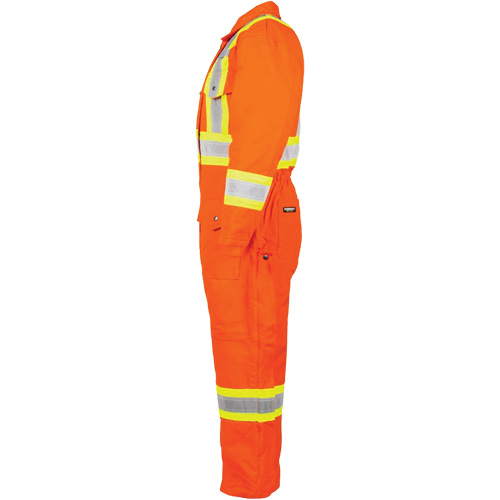 High-Visibility Lined Canvas Overalls, 2X-Large, High Visibility Orange Les Fournitures Industrielles Méga