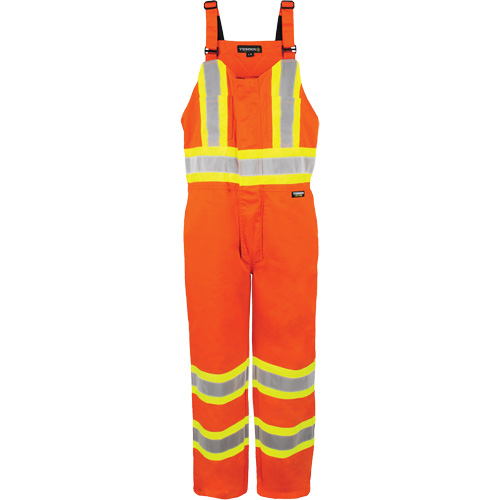 Salopette non doubl&eacute;e haute visibilit&eacute;, 5T-Grand, Orange haute visibilit&eacute; Les Fournitures Industrielles Méga