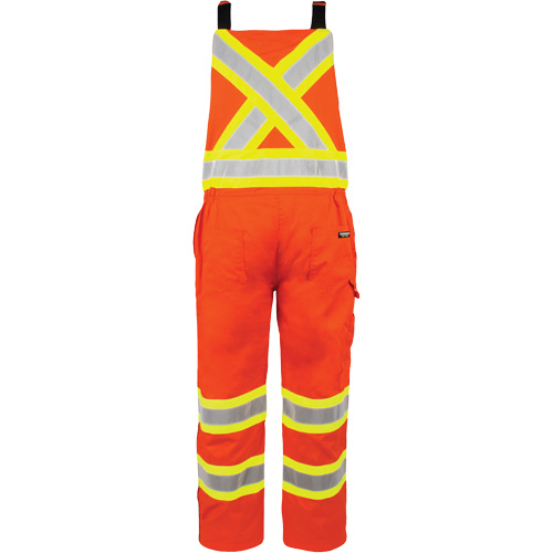 Salopette non doubl&eacute;e haute visibilit&eacute;, 5T-Grand, Orange haute visibilit&eacute; Les Fournitures Industrielles Méga