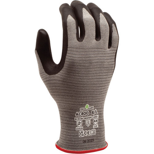 Gants DURACoil Alpha AC800 ESD, 10/2T-Grand, Calibre 18, Rev&ecirc;tement Nitrile micromousse, ASTM ANSI niveau A4/EN 388 niveau D Les Fournitures Industrielles Méga