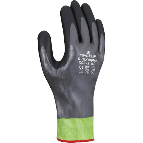 Gants r&eacute;sistants &agrave; la coupe S-TEX Alpha XC822, 10/2T-Grand, Calibre 18, Rev&ecirc;tement Nitrile, ASTM ANSI niveau A6 Les Fournitures Industrielles Méga