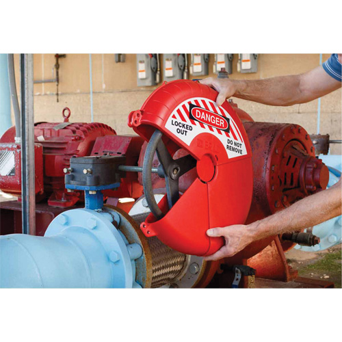 Collapsible Gate Valve Lockout Device, Wheel Type Les Fournitures Industrielles Méga