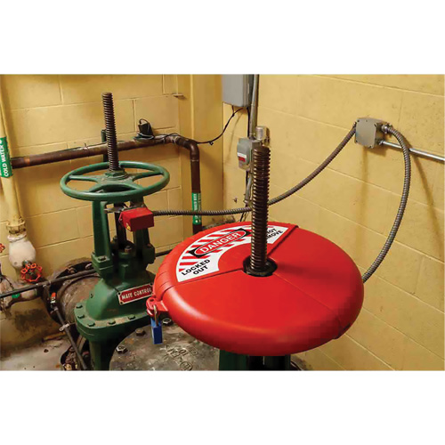 Collapsible Gate Valve Lockout Device, Wheel Type Les Fournitures Industrielles Méga