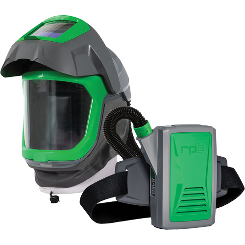 Masque de respirateur Z-Link avec joint de visage, visi&egrave;re & montage &agrave; ceinture, Respirateur &agrave; masque/Masque de soudage, Pile Lithium-ion Les Fournitures Industrielles Méga