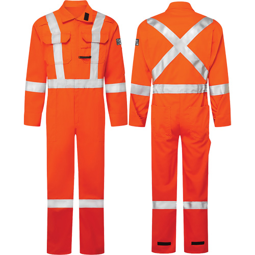 Combinaisons Avenger, 7 oz, Taille 62, Orange haute visibilit&eacute; Les Fournitures Industrielles Méga