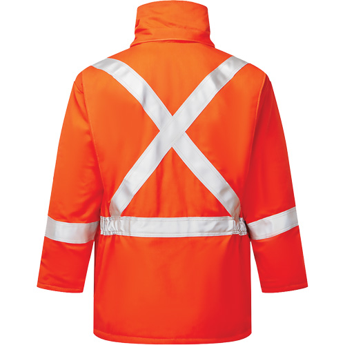 Parka isol&eacute; de 9 oz Haute visibilit&eacute; Avenger, style 515, Hommes, 2T-Grand (grande taille), Orange Les Fournitures Industrielles Méga