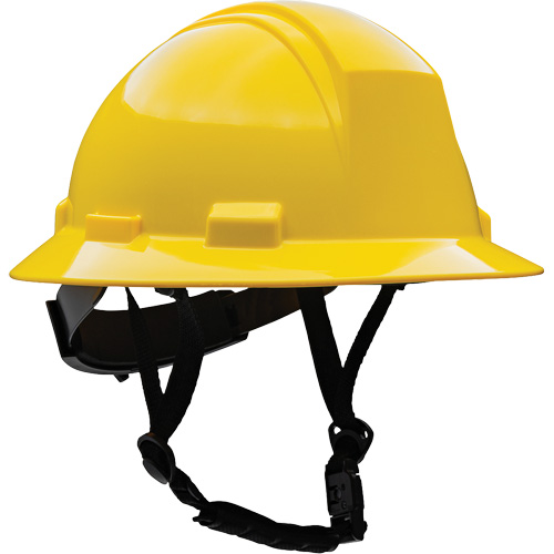 Casque de s&eacute;curit&eacute; &agrave; bord complet Kilimanjaro avec coque en PEHD, R&eacute;pond aux normes CSA type 2, Suspension Rochet, Non ventil&eacute; Les Fournitures Industrielles Méga
