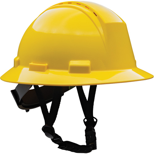 Casque de s&eacute;curit&eacute; &agrave; bord complet Kilimanjaro avec coque en PEHD, R&eacute;pond aux normes CSA type 2, Suspension Rochet, Ventil&eacute; Les Fournitures Industrielles Méga