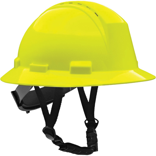 Casque de s&eacute;curit&eacute; &agrave; bord complet Kilimanjaro avec coque en PEHD, R&eacute;pond aux normes CSA type 2, Suspension Rochet, Ventil&eacute; Les Fournitures Industrielles Méga