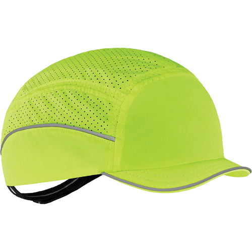 Casque l&eacute;ger de style casquette Skullerz 8955 avec micro-bordure, Vert lime haute visibilit&eacute; Les Fournitures Industrielles Méga