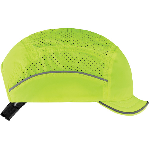 Casque l&eacute;ger de style casquette Skullerz 8955 avec micro-bordure, Vert lime haute visibilit&eacute; Les Fournitures Industrielles Méga
