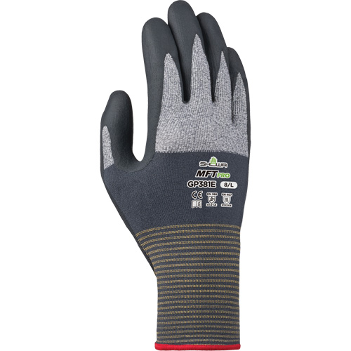 MFT PRO 381 Ultra-Lightweight Gloves, 9/X-Large, Nitrile Coating, Microfibre Shell Les Fournitures Industrielles Méga