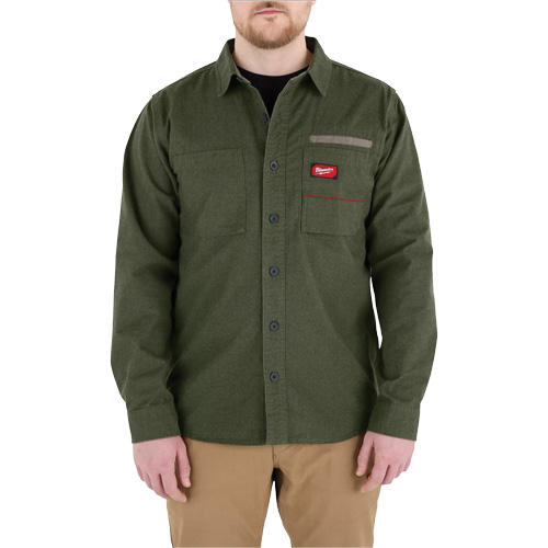 Chemise en flanelle GRIDIRON, Hommes, Moyen, Vert Les Fournitures Industrielles Méga