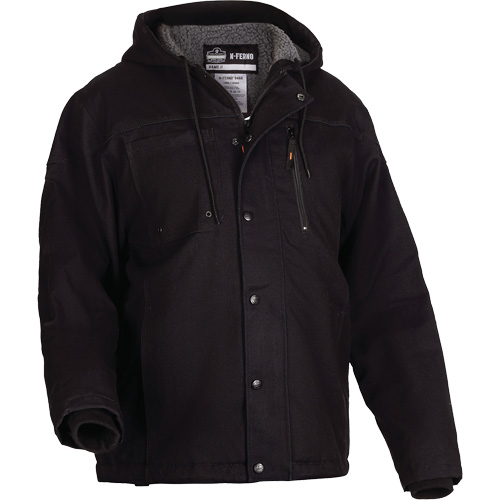 N-Ferno&reg; Heavy-Duty Sherpa-Lined Work Jacket, Men's/Women's, 2X-Large, Black Les Fournitures Industrielles Méga