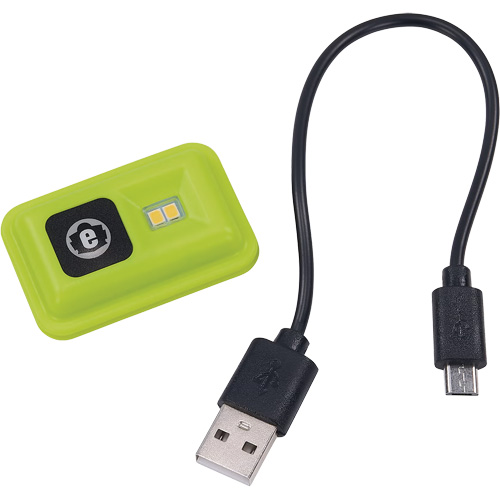 Calotte d'hiver N-Ferno avec lumi&egrave;re DEL rechargeable, Doublure en Molleton, Taille unique, Vert lime haute visibilit&eacute; Les Fournitures Industrielles Méga