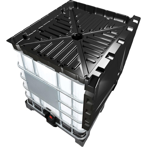 Full 30 Gal. Black IBC Funnel Kit Les Fournitures Industrielles Méga