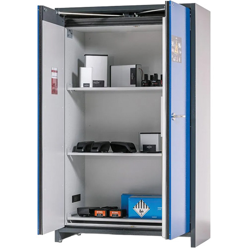 Armoire dentreposage de batteries lithium-ion avec r&eacute;sistance au feu de 90 minutes Les Fournitures Industrielles Méga
