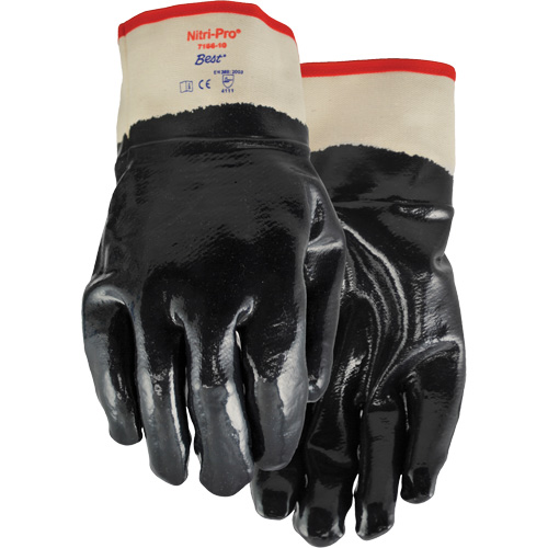 Nitri-Pro&reg; Coated Gloves, 9/Large, Nitrile Coating, Jersey/Cotton Shell Les Fournitures Industrielles Méga