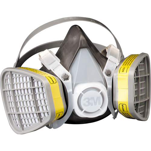 Respirateur pour vapeurs organiques/gaz acide, &eacute;lastom&egrave;re/Thermoplastique, Grand Les Fournitures Industrielles Méga
