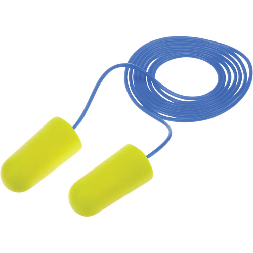 E-A-Rsoft Yellow Neon Earplugs, Bulk - Polybag, Corded Les Fournitures Industrielles Méga
