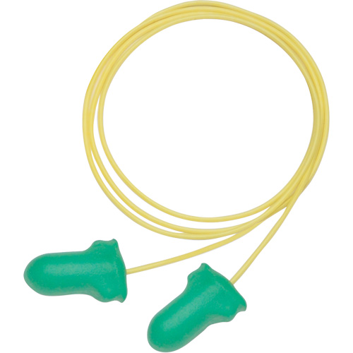 Bouchons d'oreilles en mousse &agrave; basse pression Maximum Lite de Howard Leight, Paire - Sac en poly, Avec cordon Les Fournitures Industrielles Méga