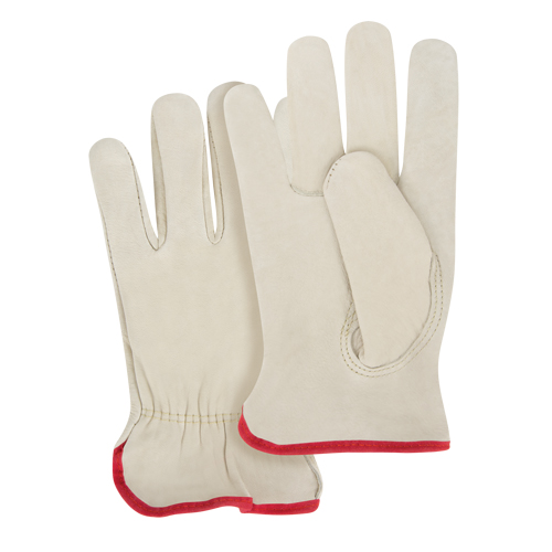 Gants pour conducteurs &agrave; ajustement serr&eacute;, 2T-Grand, Paume en Cuir fleur de vache Les Fournitures Industrielles Méga